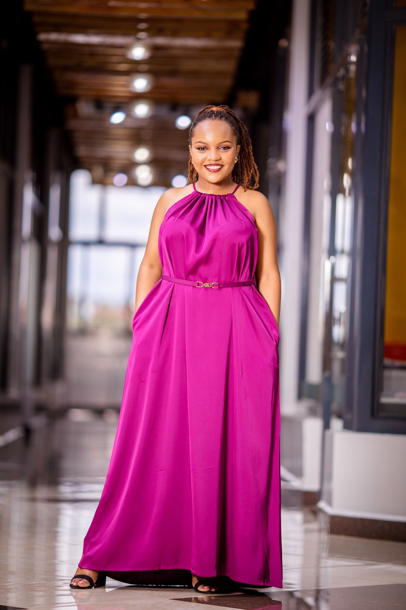 SILK MAXI DRESS