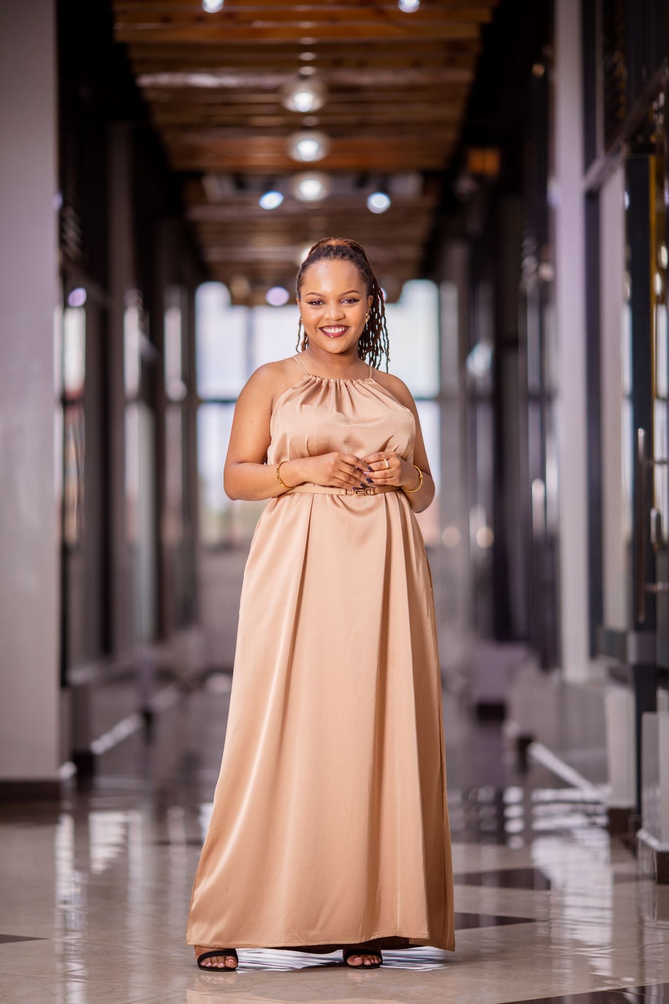 SILK MAXI DRESS