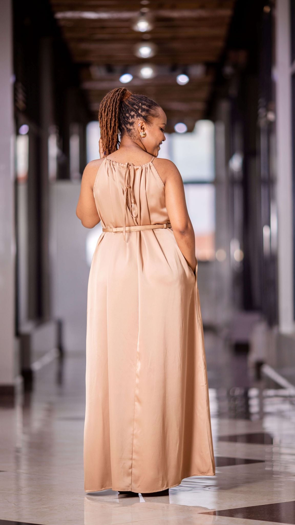 SILK MAXI DRESS
